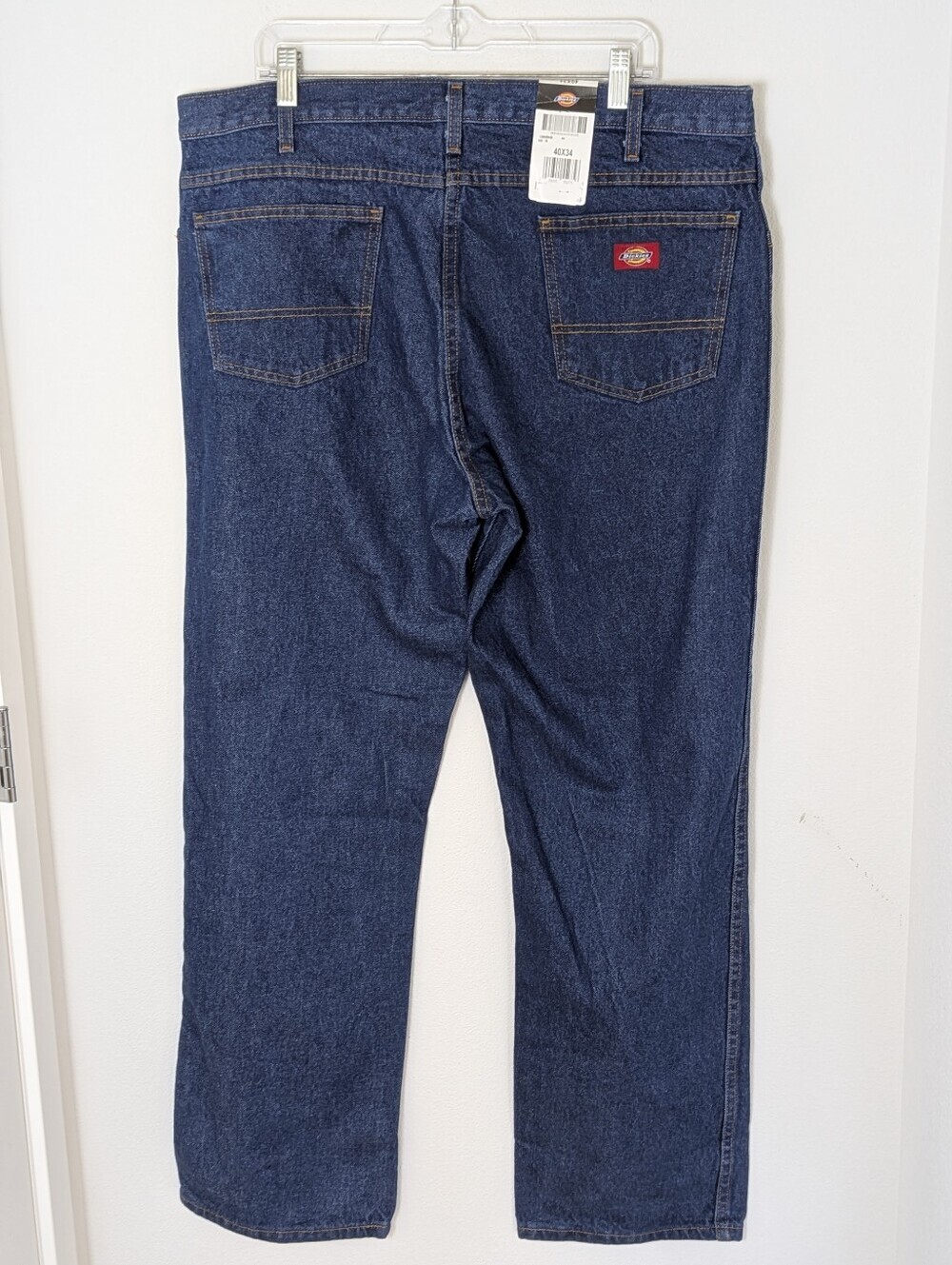 New Dickies Jeans Mens Size 40x34 Blue Wash Denim Regular Straight Work Casual
